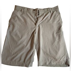 adidas Men's Beige Flat Front Shorts